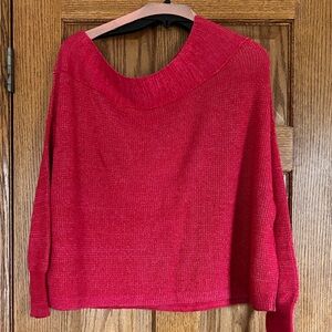 Free People Off Shoulder Sweater, Red. Women’s Size Small